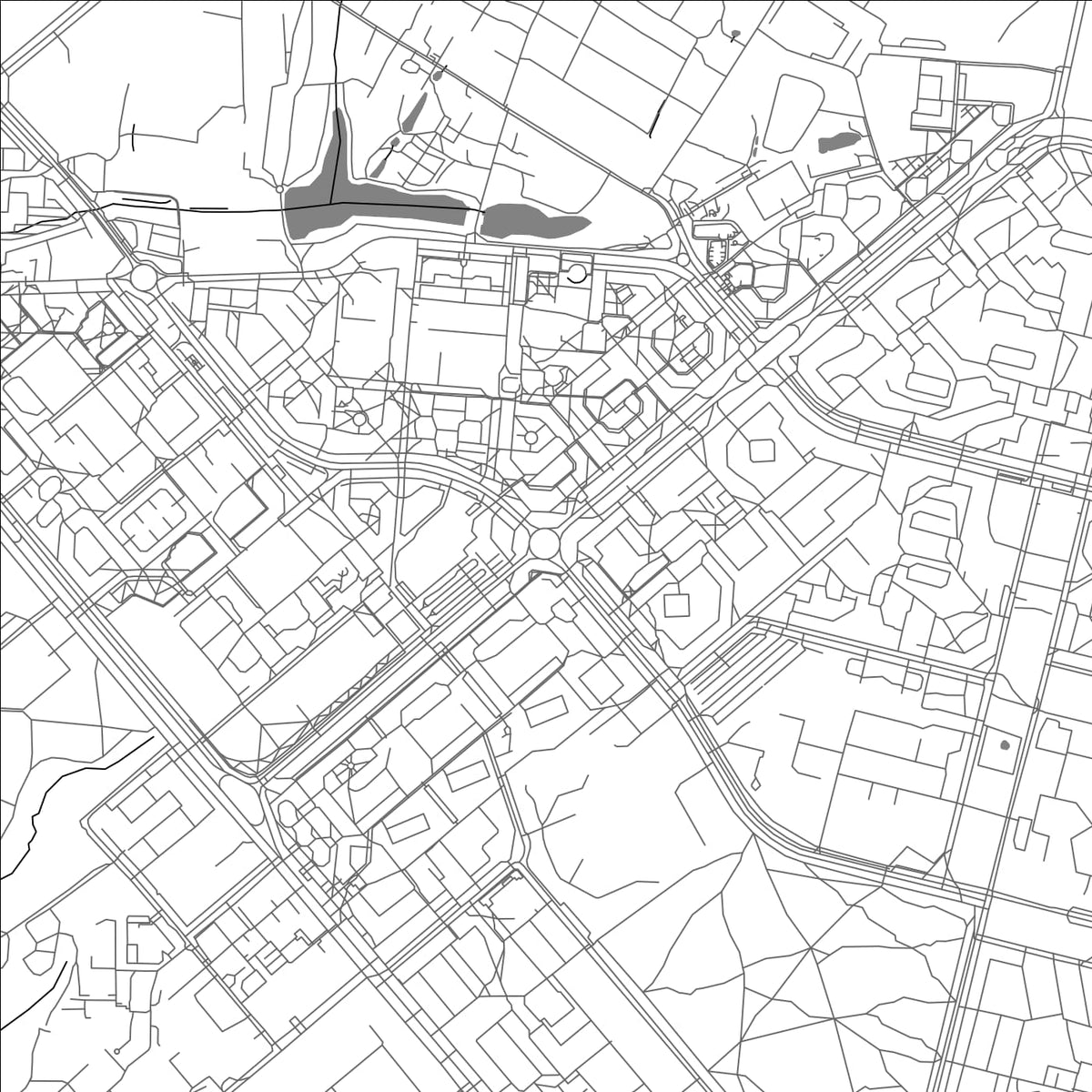 ROAD MAP OF OBNINSK, RUSSIA BY MAPBAKES