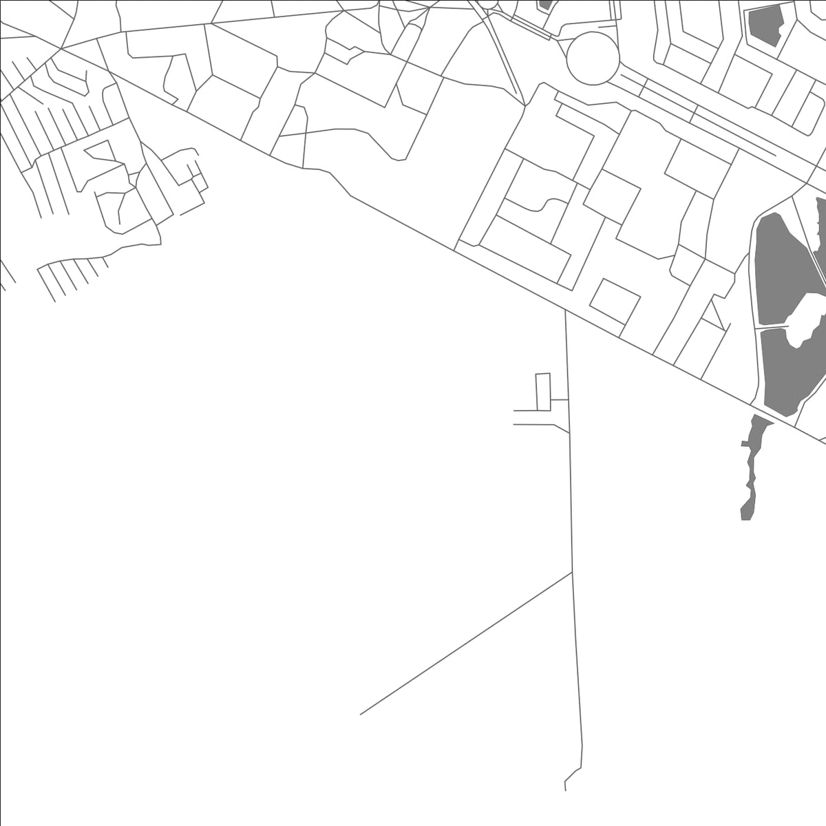 ROAD MAP OF OLENEGORSK, RUSSIA BY MAPBAKES