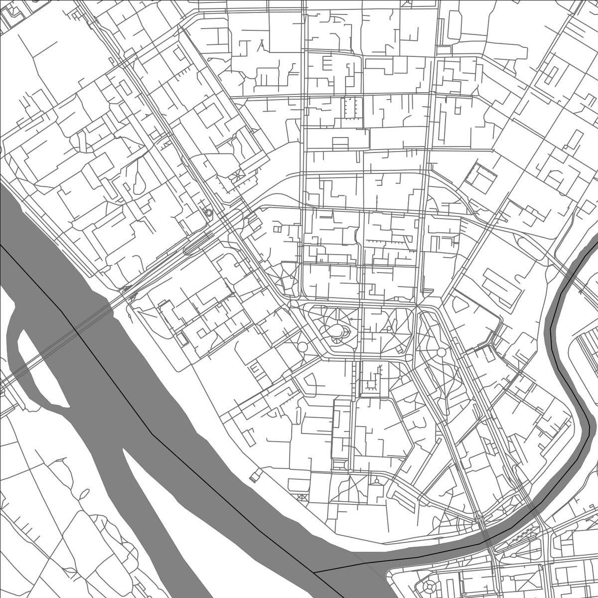 ROAD MAP OF OMSK, RUSSIA BY MAPBAKES