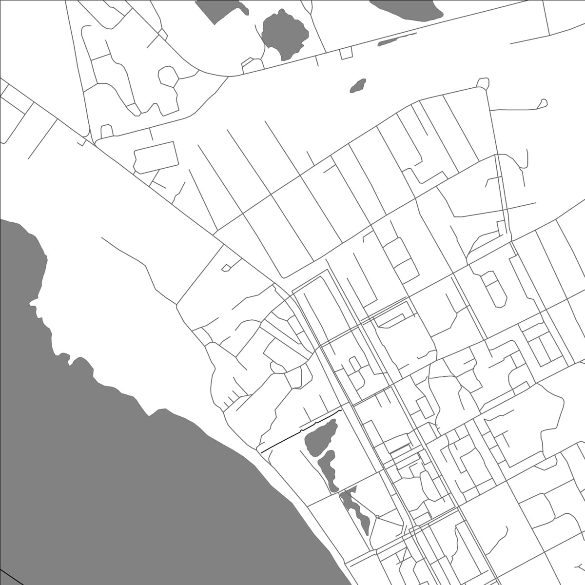 ROAD MAP OF ONEGA, RUSSIA BY MAPBAKES