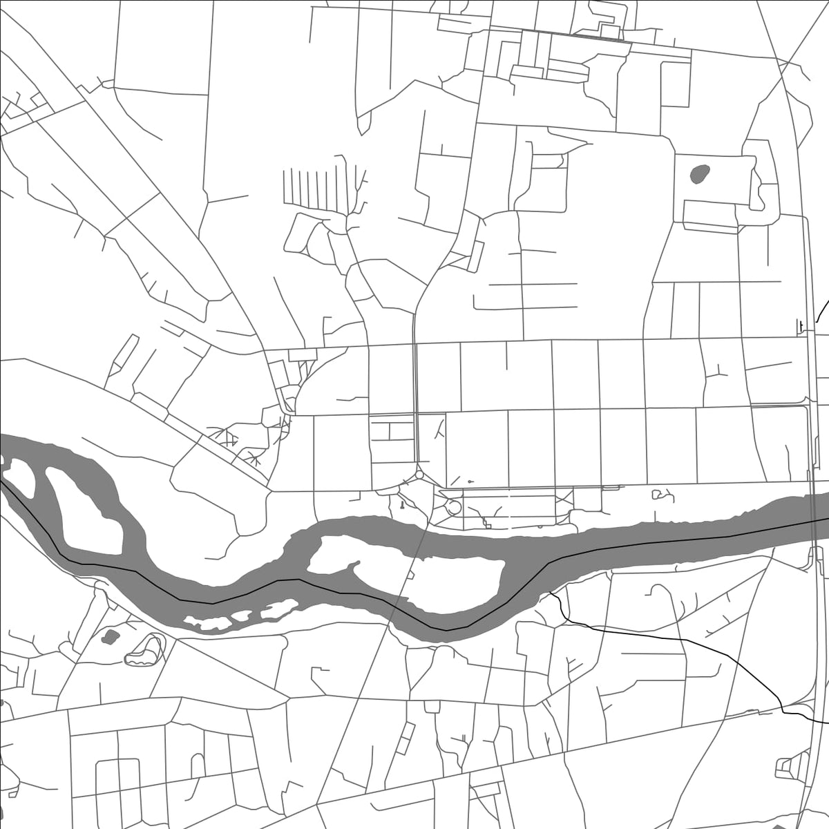 ROAD MAP OF OSTROV, RUSSIA BY MAPBAKES