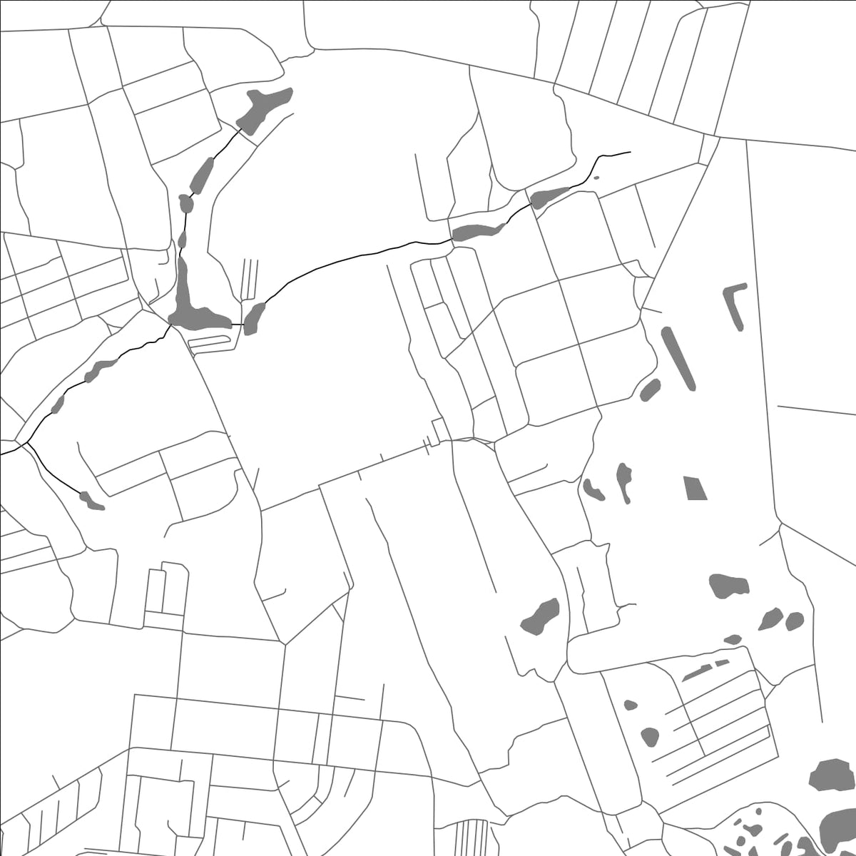 ROAD MAP OF OZHERELYE, RUSSIA BY MAPBAKES