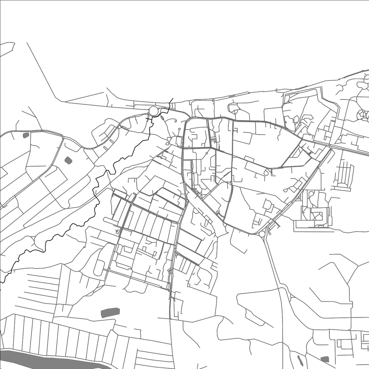 ROAD MAP OF PIONERSKY, RUSSIA BY MAPBAKES