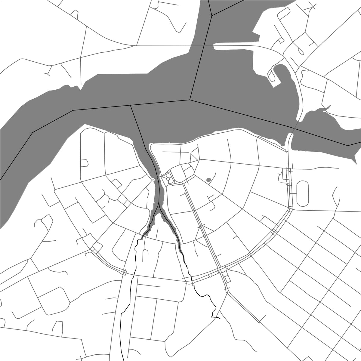 ROAD MAP OF POSHEKHONYE, RUSSIA BY MAPBAKES