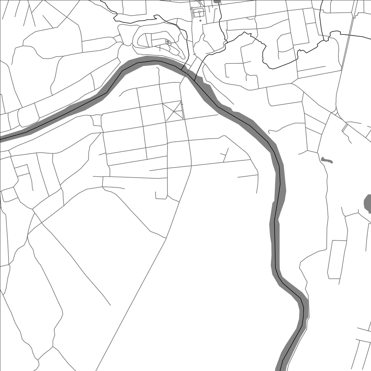 ROAD MAP OF RUZA, RUSSIA BY MAPBAKES