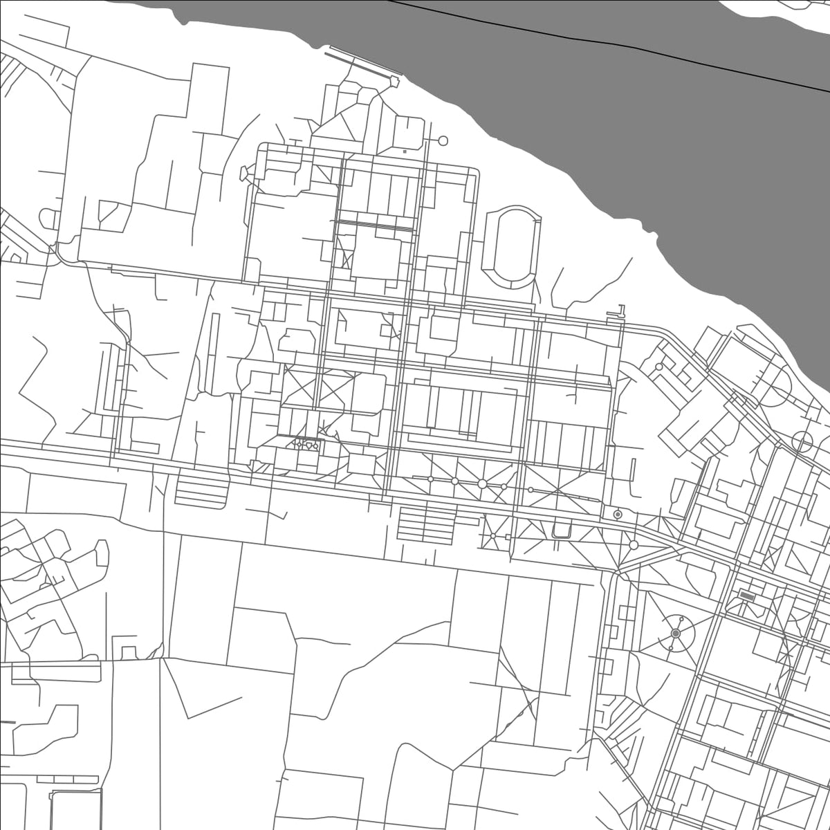 ROAD MAP OF RYBINSK, RUSSIA BY MAPBAKES