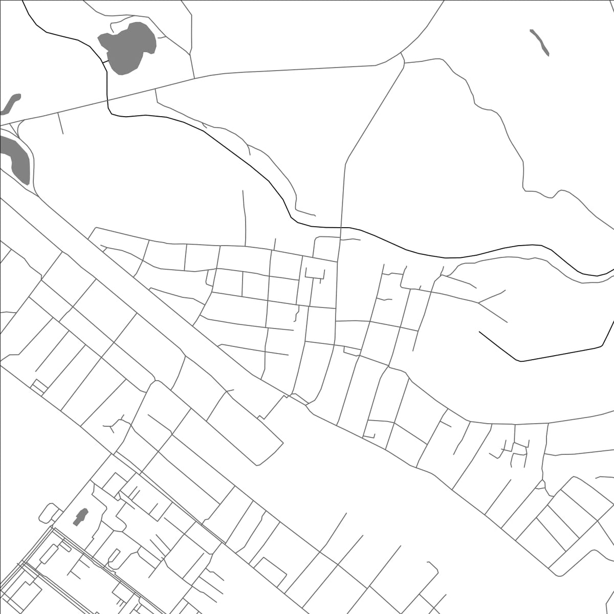 ROAD MAP OF RYBNOYE, RUSSIA BY MAPBAKES