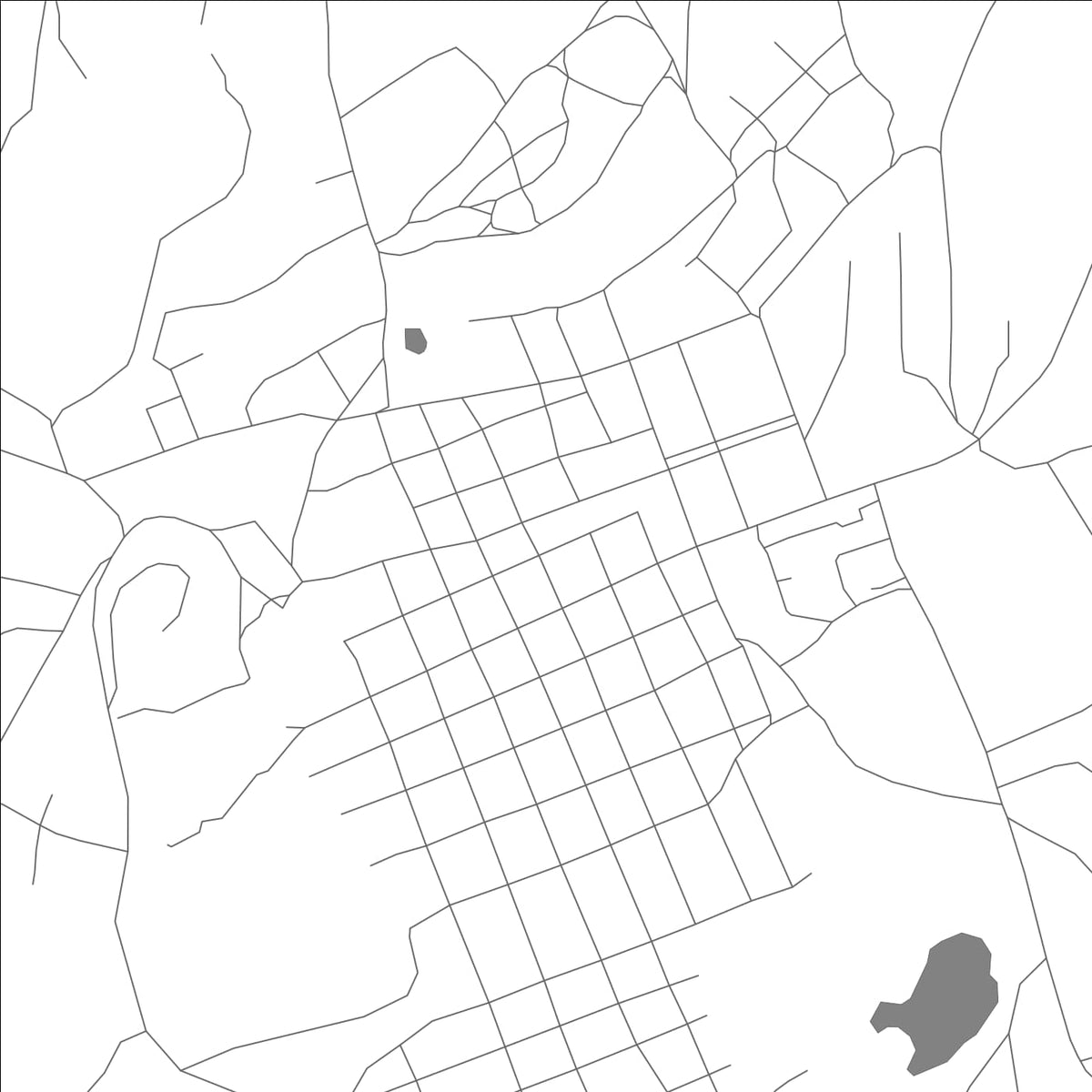 ROAD MAP OF SALAIR, RUSSIA BY MAPBAKES