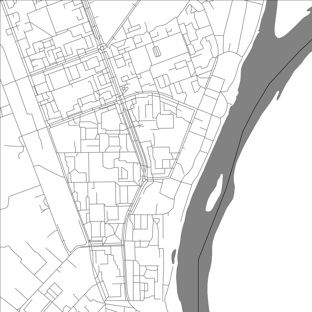 ROAD MAP OF SAYANOGORSK, RUSSIA BY MAPBAKES