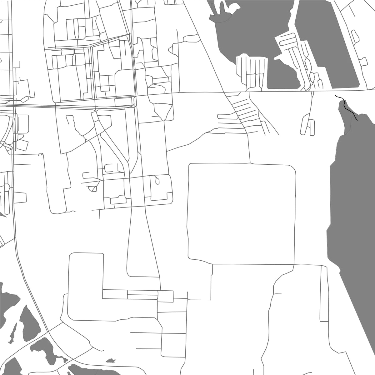 ROAD MAP OF SEGEZHA, RUSSIA BY MAPBAKES