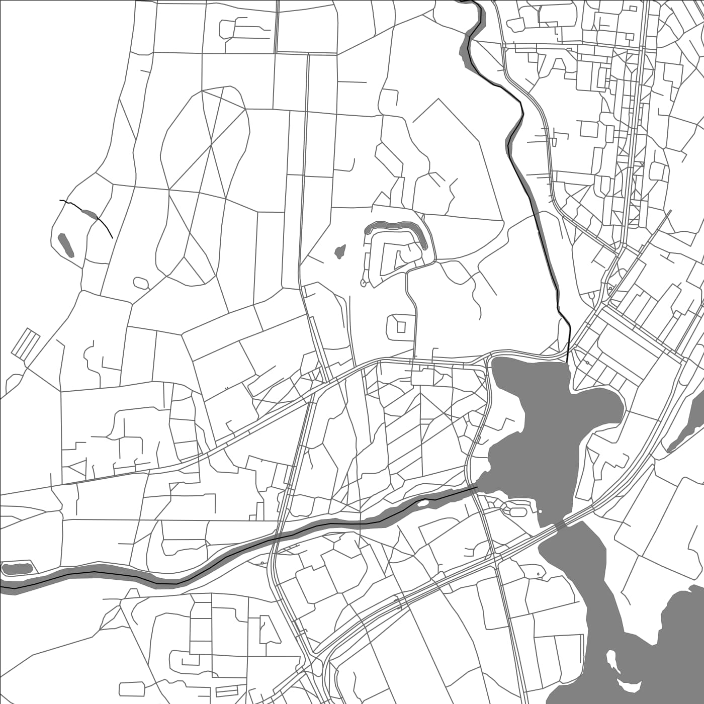 ROAD MAP OF SESTRORETSK, RUSSIA BY MAPBAKES