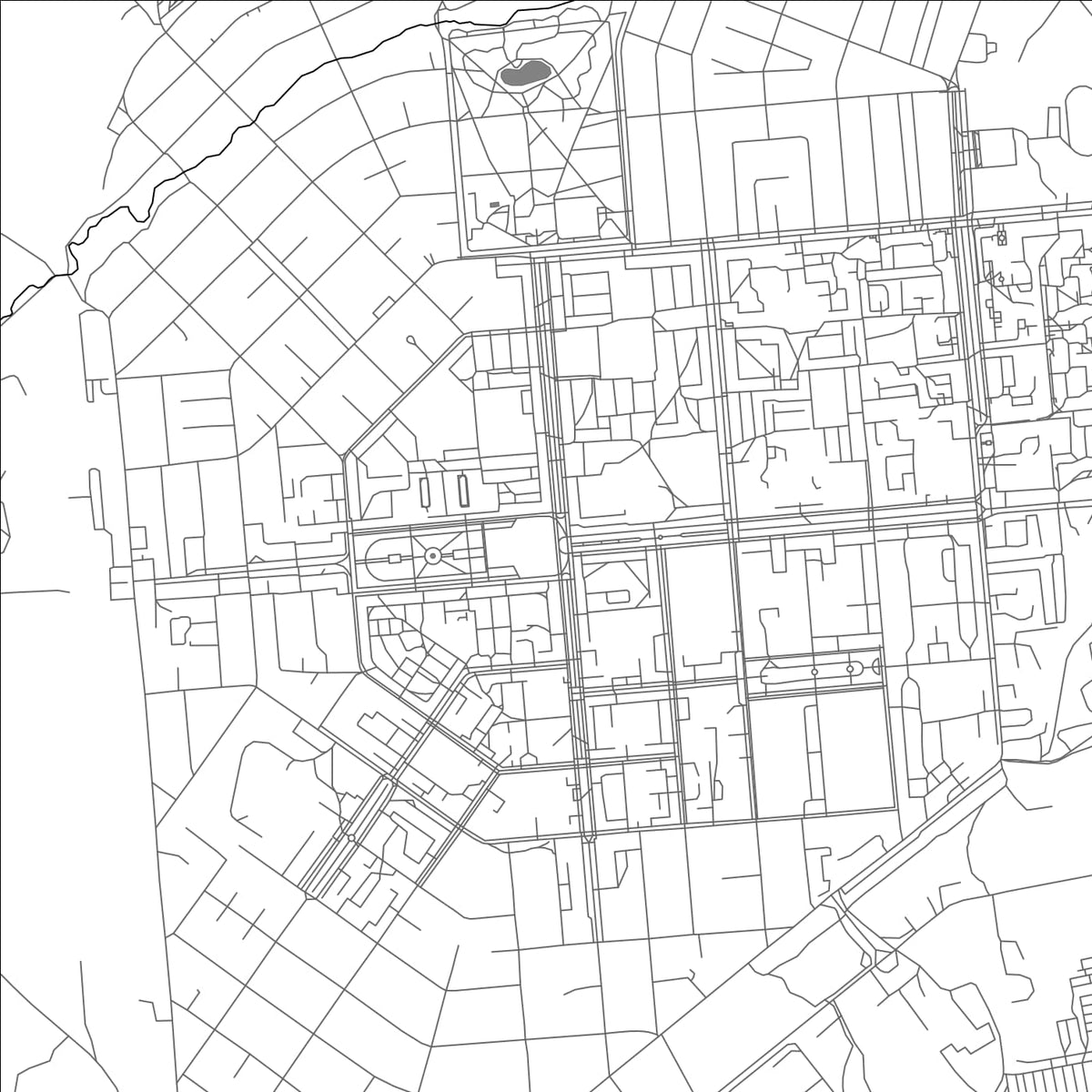 ROAD MAP OF SIBAY, RUSSIA BY MAPBAKES