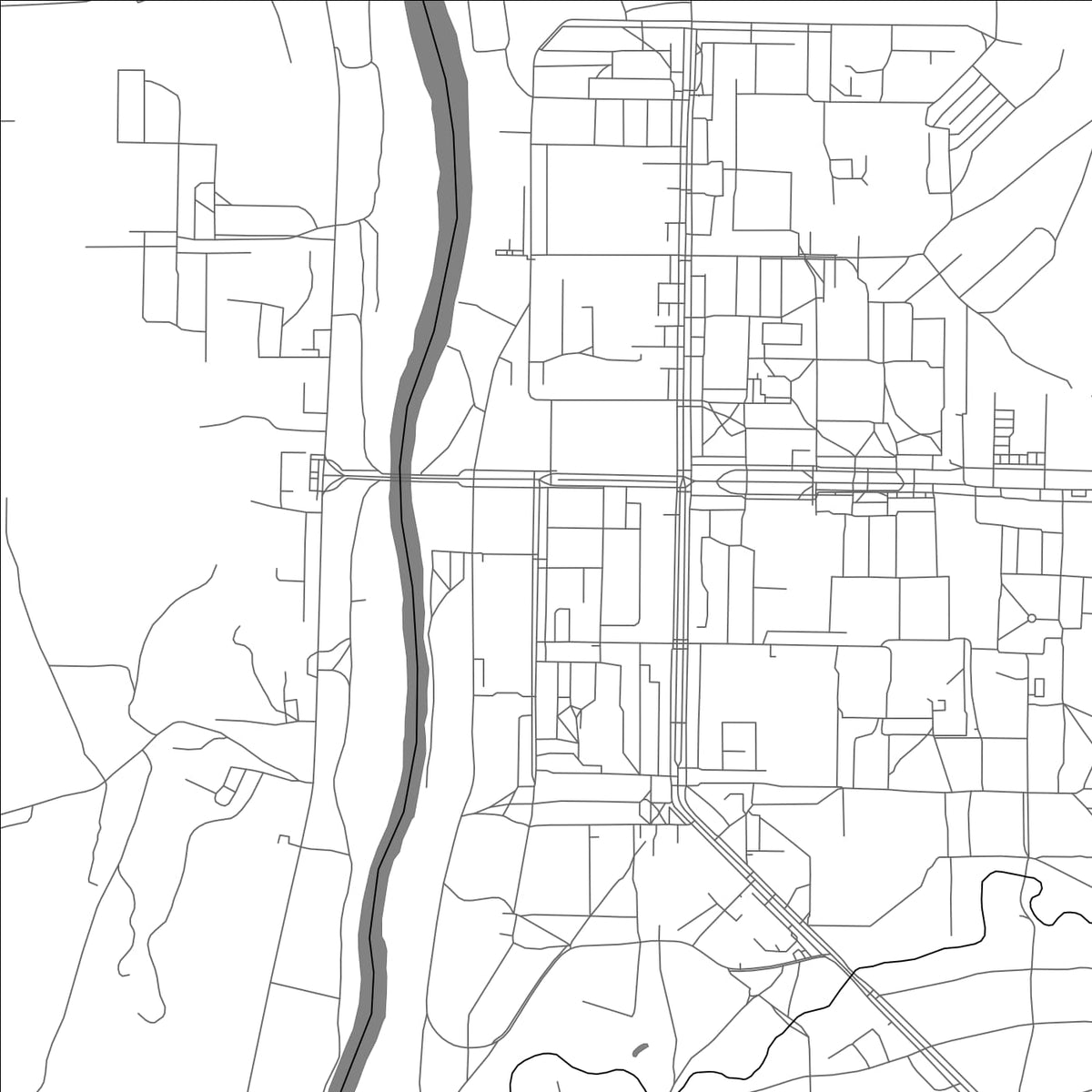 ROAD MAP OF SLANTSY, RUSSIA BY MAPBAKES