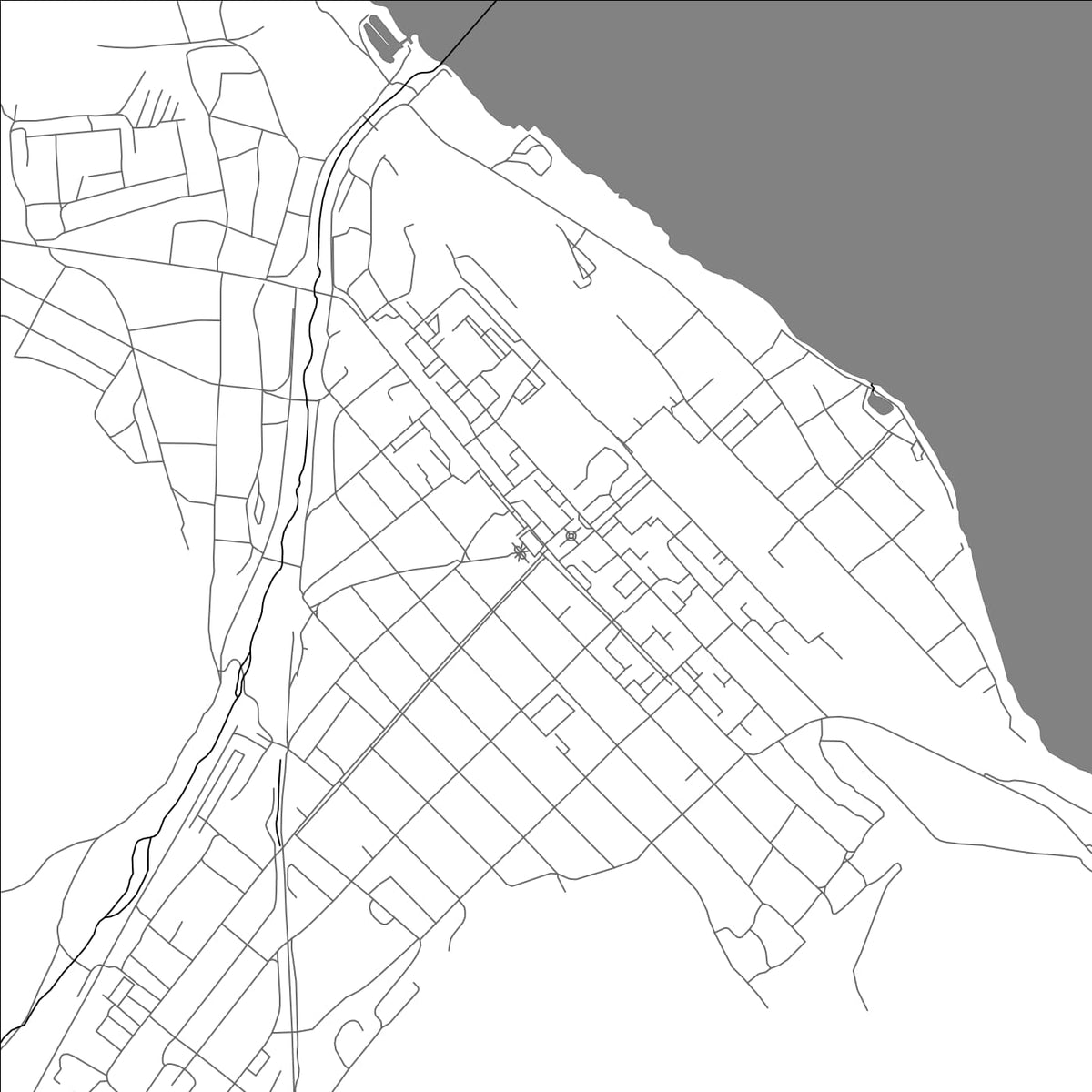 ROAD MAP OF SLYUDYANKA, RUSSIA BY MAPBAKES