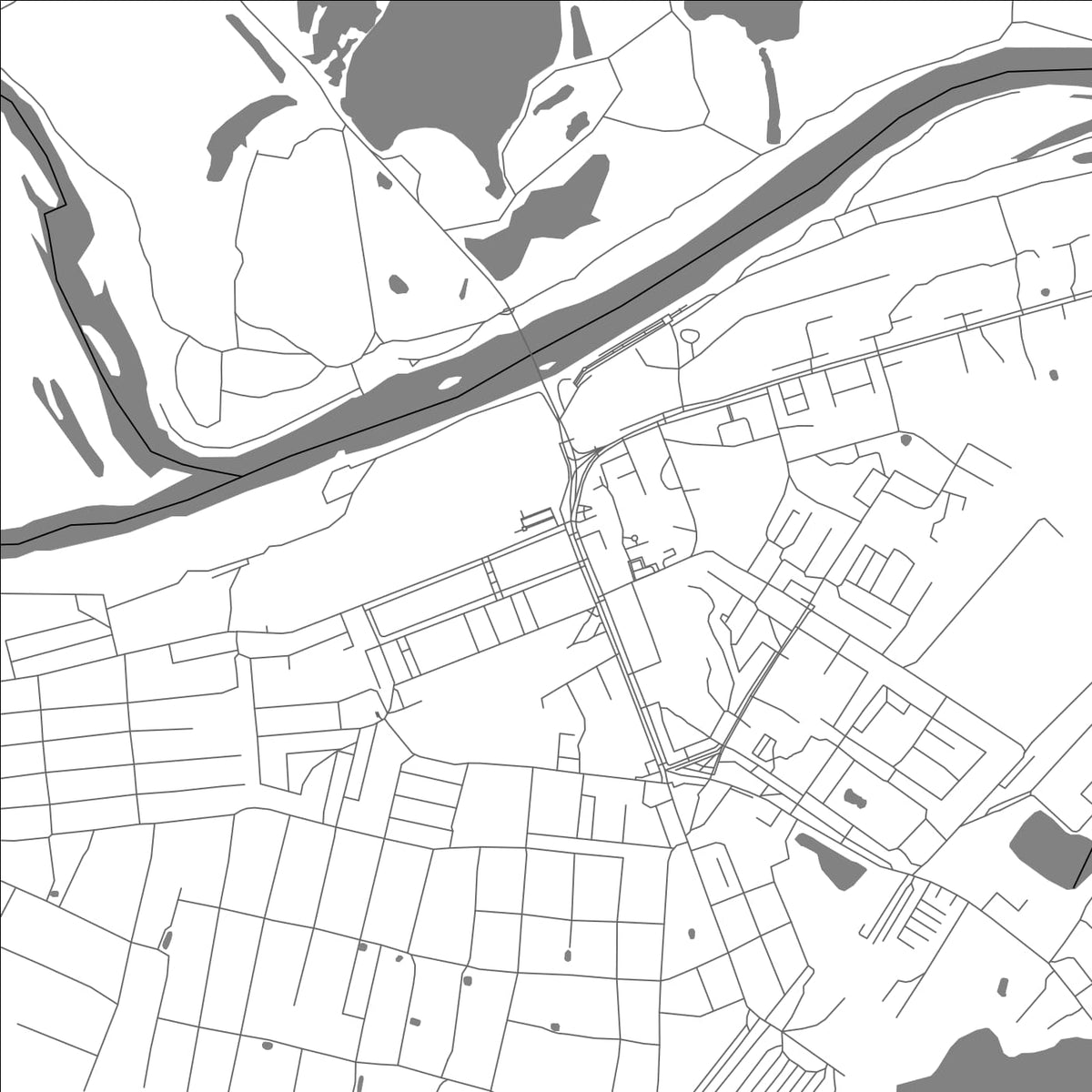 ROAD MAP OF SOBINKA, RUSSIA BY MAPBAKES