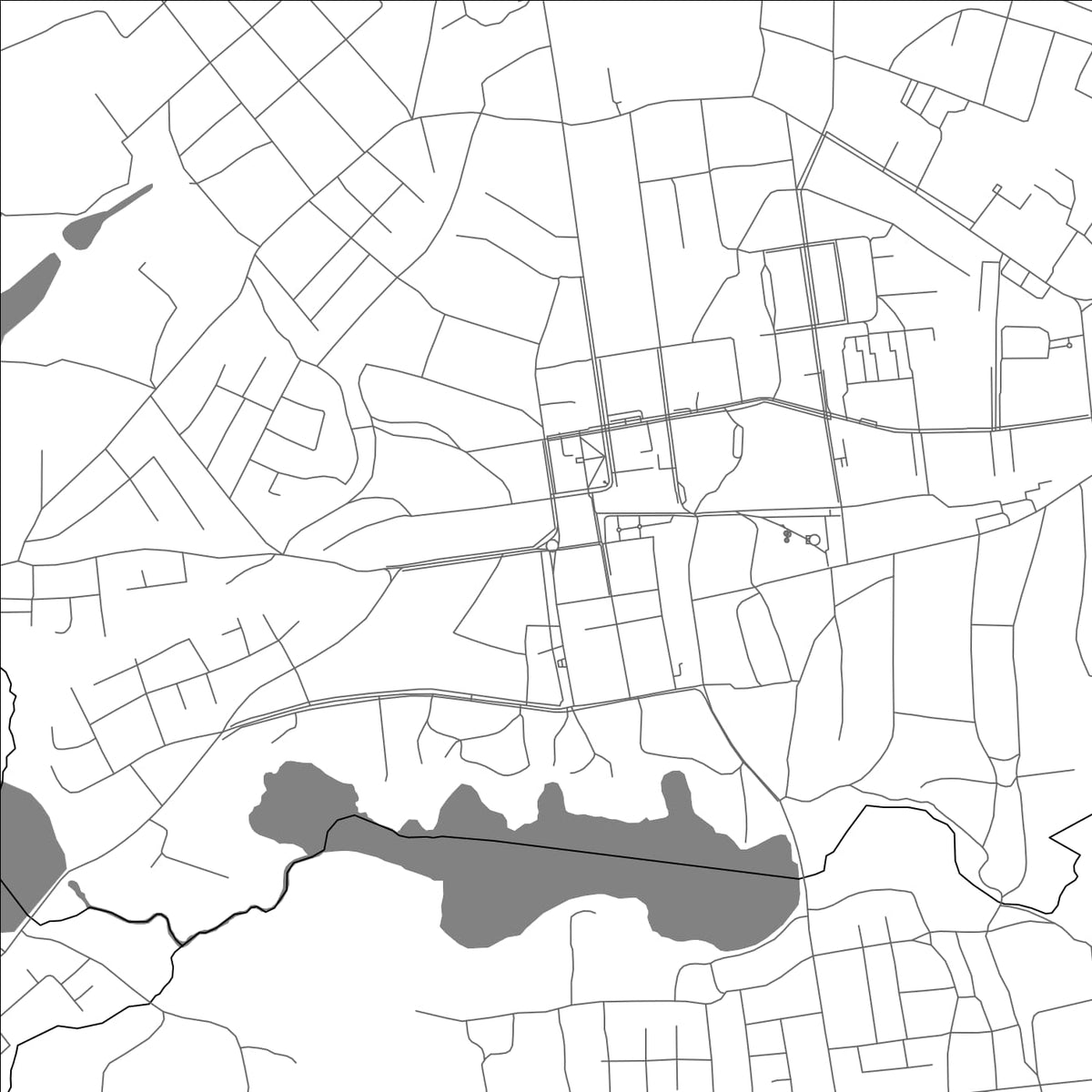 ROAD MAP OF STARODUB, RUSSIA BY MAPBAKES