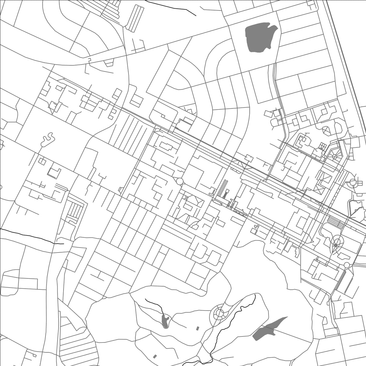ROAD MAP OF STROITEL, RUSSIA BY MAPBAKES