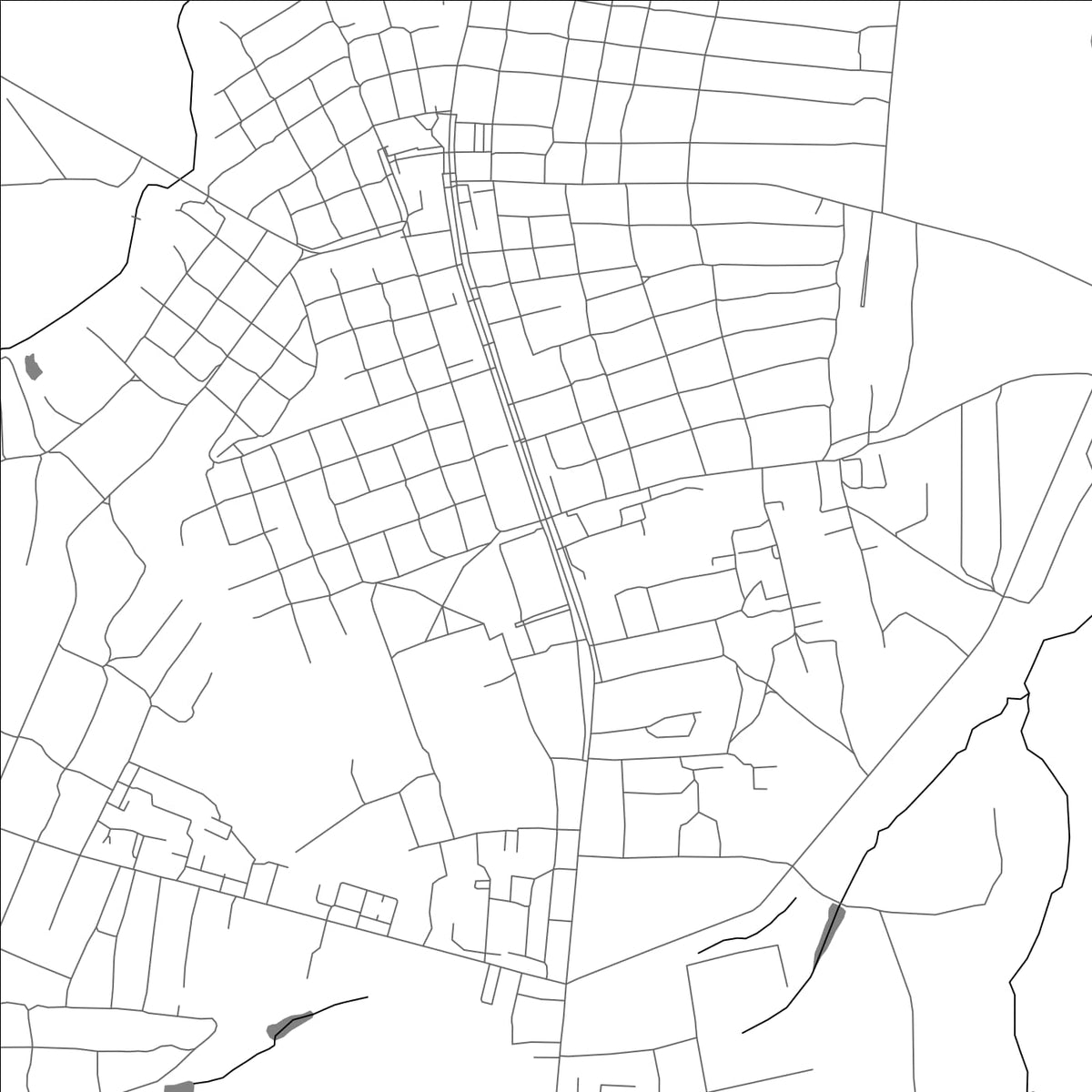 ROAD MAP OF SUKHINICHI, RUSSIA BY MAPBAKES