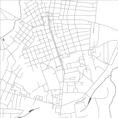 ROAD MAP OF SUKHINICHI, RUSSIA BY MAPBAKES