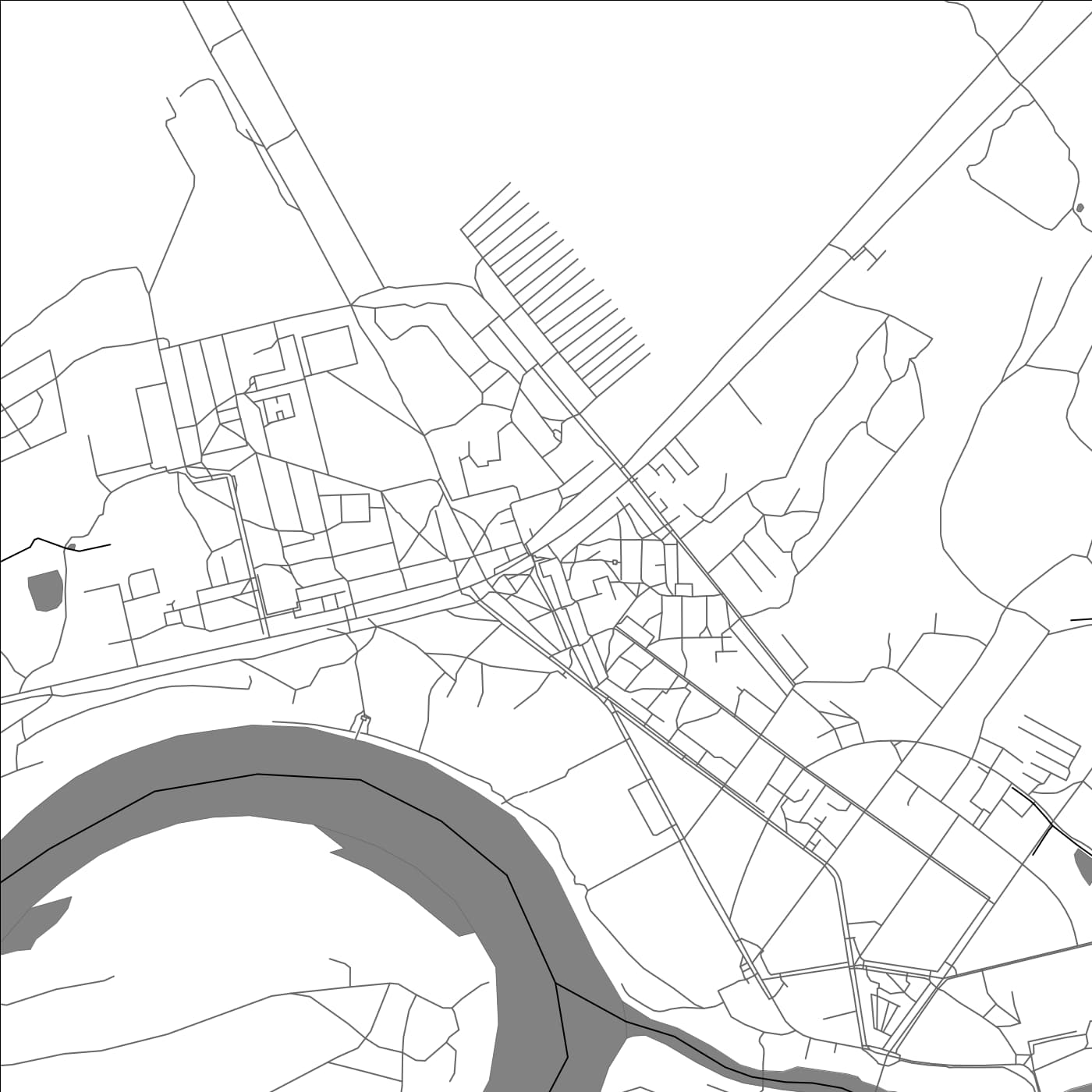 ROAD MAP OF SYASSTROY, RUSSIA BY MAPBAKES