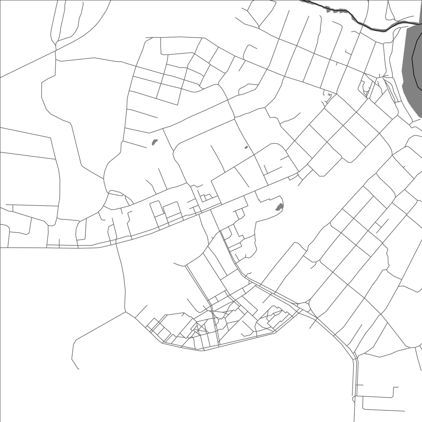 ROAD MAP OF TARUSA, RUSSIA BY MAPBAKES