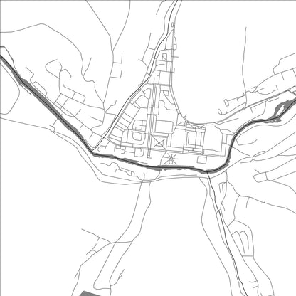 ROAD MAP OF TASHTAGOL, RUSSIA BY MAPBAKES