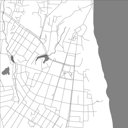 ROAD MAP OF TETYUSHI, RUSSIA BY MAPBAKES