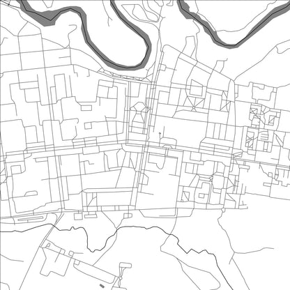 ROAD MAP OF TIKHVIN, RUSSIA BY MAPBAKES