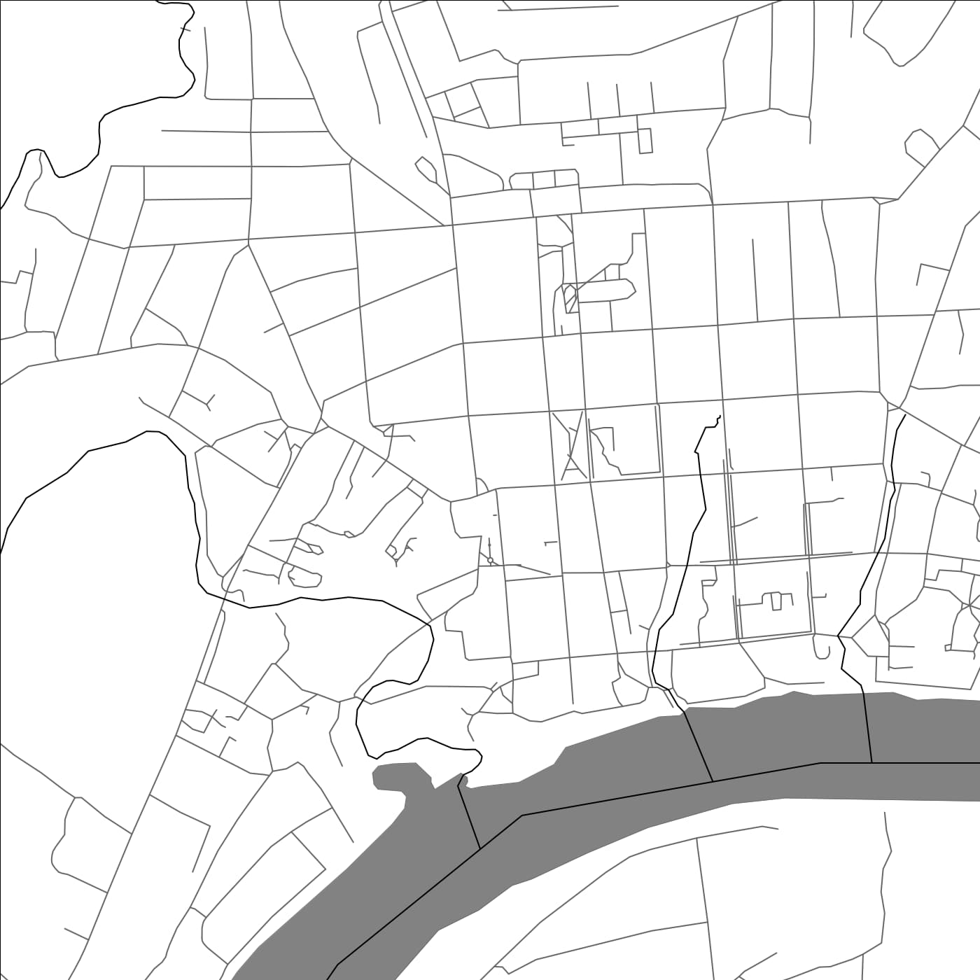 ROAD MAP OF TOTMA, RUSSIA BY MAPBAKES