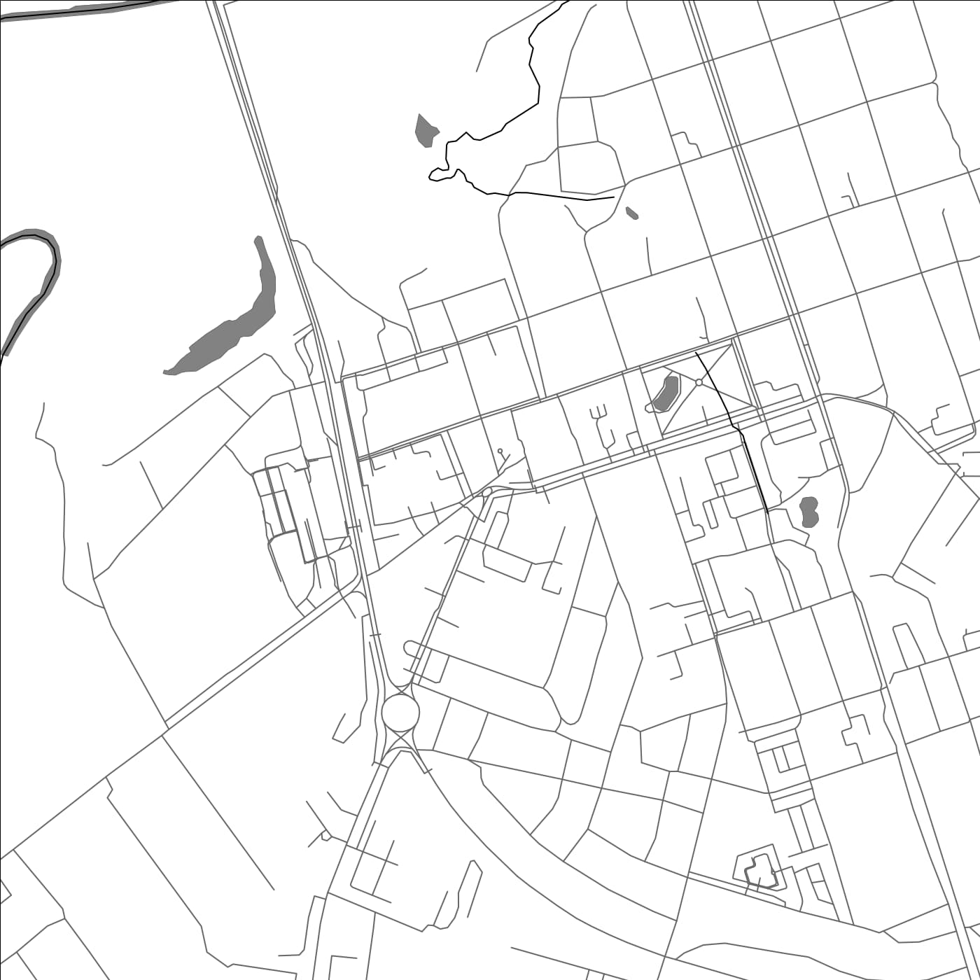 ROAD MAP OF TSIVILSK, RUSSIA BY MAPBAKES