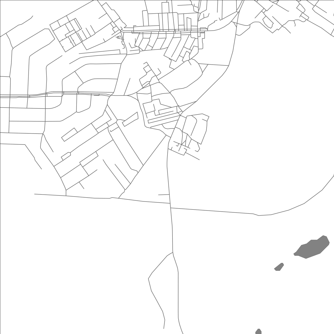 ROAD MAP OF TULUN, RUSSIA BY MAPBAKES