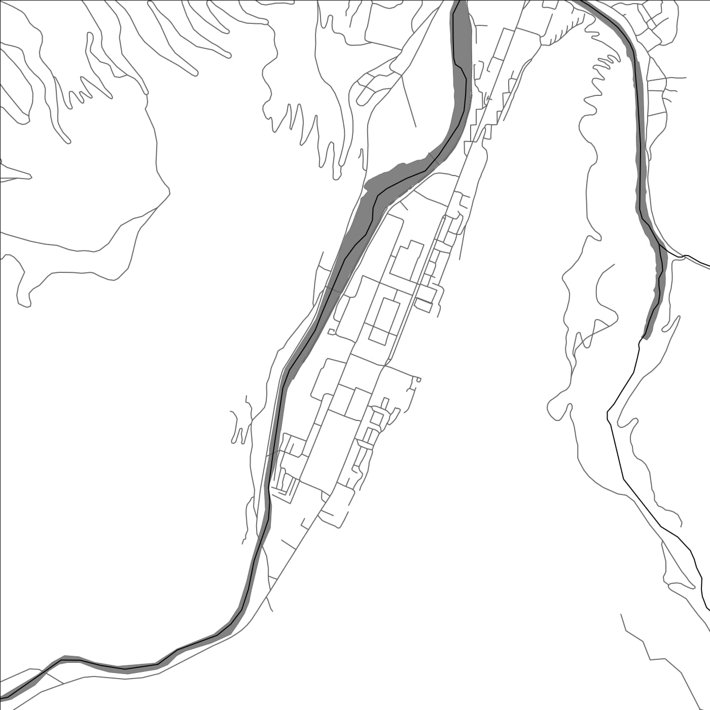 ROAD MAP OF TYRNYAUZ, RUSSIA BY MAPBAKES