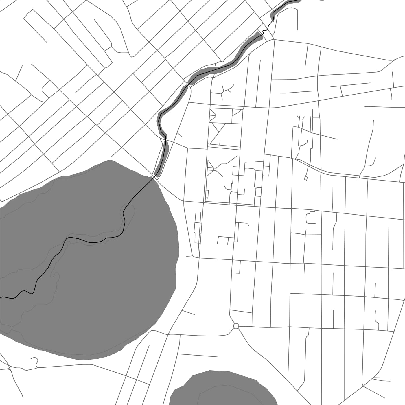 ROAD MAP OF TYUKALINSK, RUSSIA BY MAPBAKES