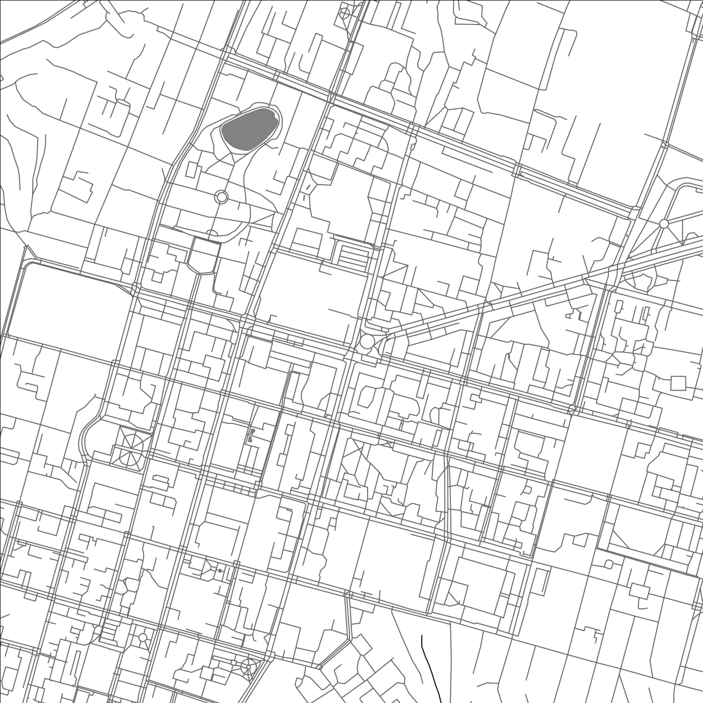 ROAD MAP OF UFA, RUSSIA BY MAPBAKES