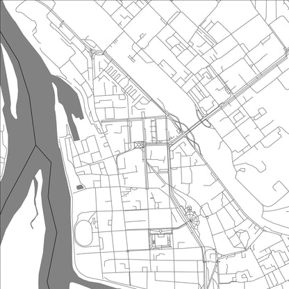 ROAD MAP OF ULAN UDE, RUSSIA BY MAPBAKES