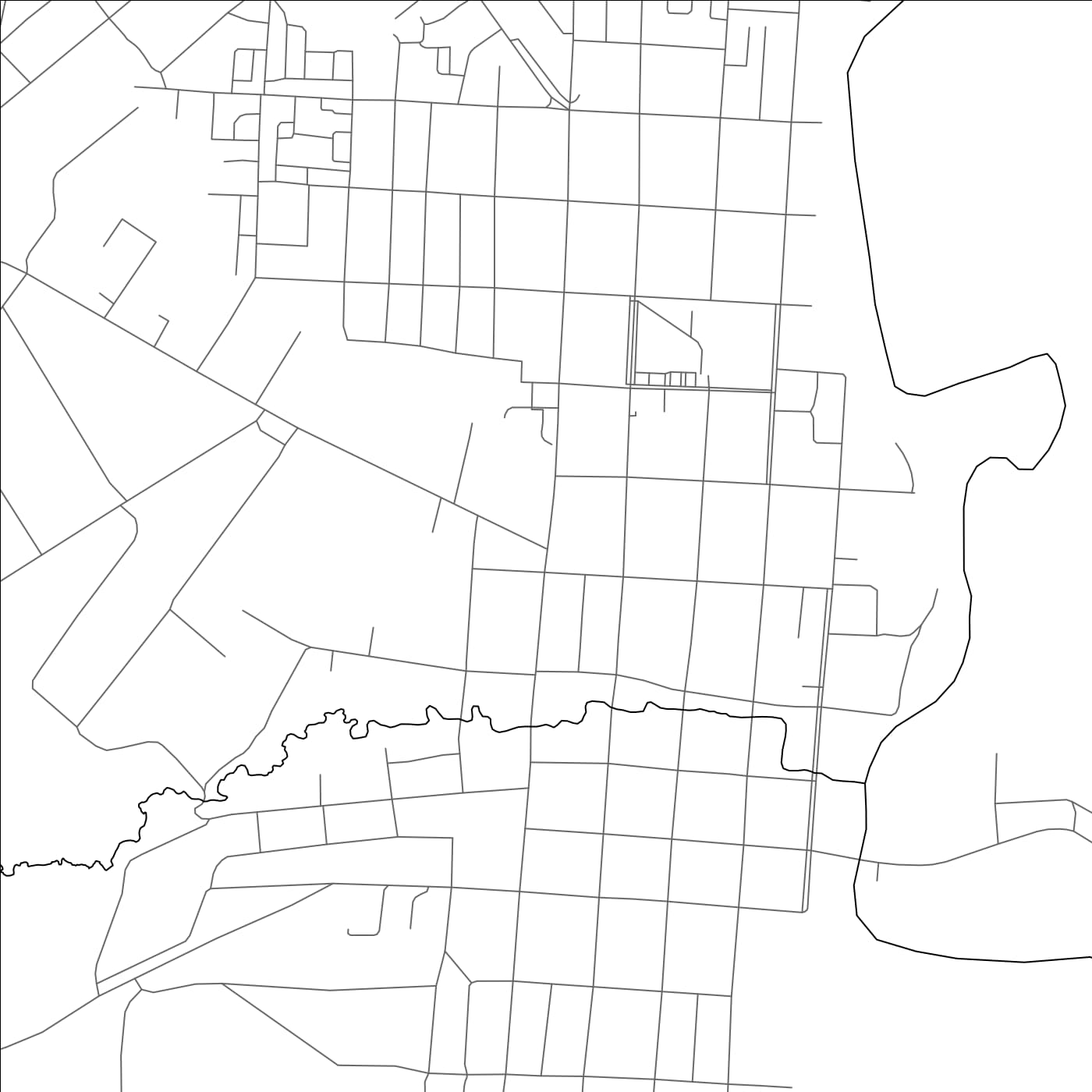 ROAD MAP OF URZHUM, RUSSIA BY MAPBAKES