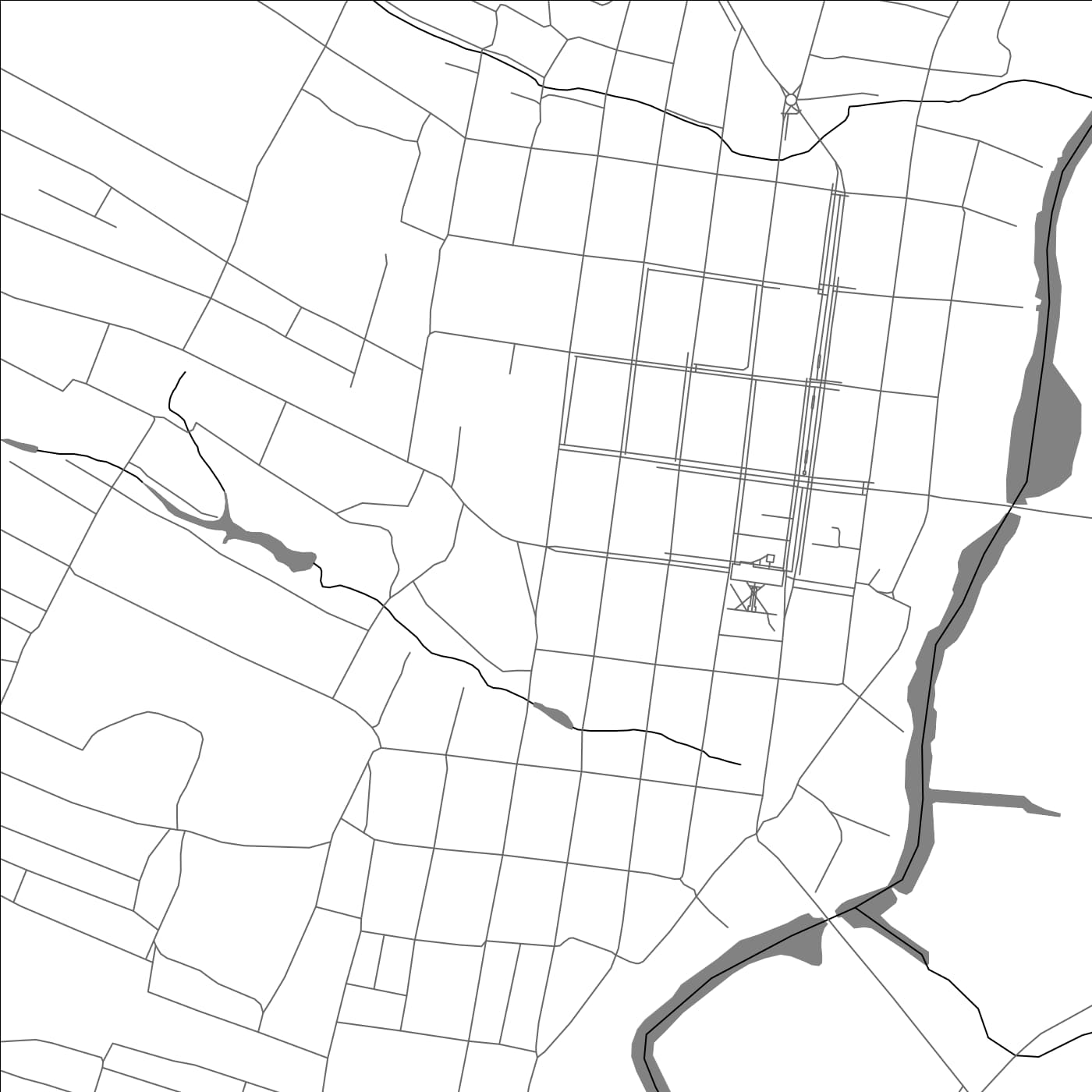 ROAD MAP OF USMAN, RUSSIA BY MAPBAKES