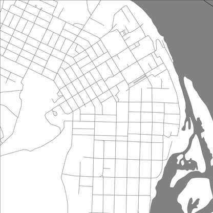 ROAD MAP OF USOLYE, RUSSIA BY MAPBAKES