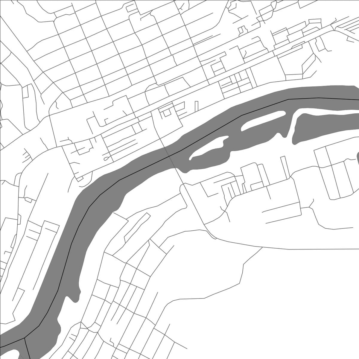 ROAD MAP OF UST KUT, RUSSIA BY MAPBAKES
