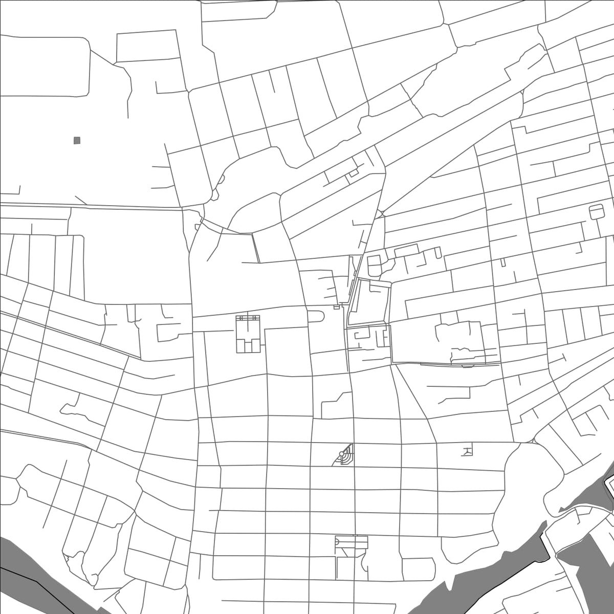 ROAD MAP OF UST LABINSK, RUSSIA BY MAPBAKES