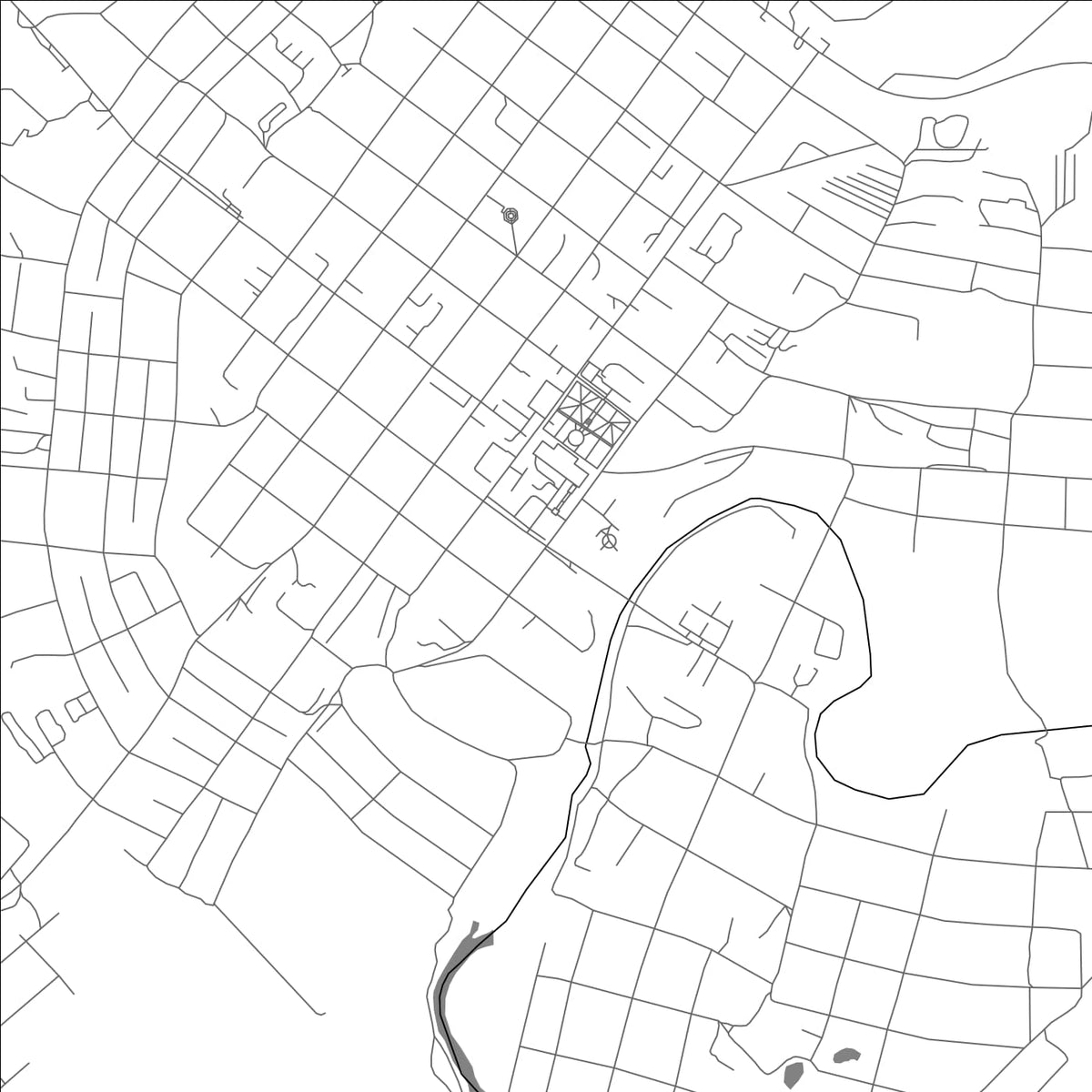 ROAD MAP OF VALUYKI, RUSSIA BY MAPBAKES