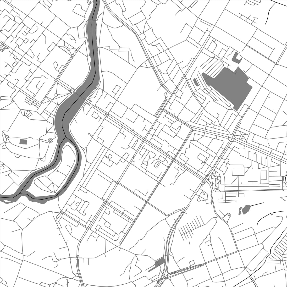 ROAD MAP OF VELIKIYE LUKI, RUSSIA BY MAPBAKES
