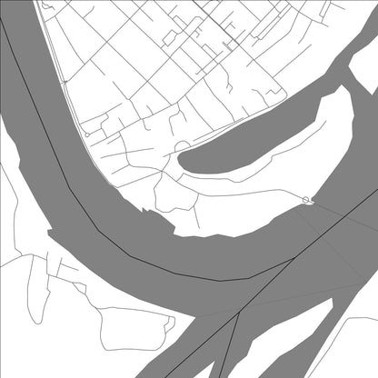 ROAD MAP OF VELIKY USTYUG, RUSSIA BY MAPBAKES