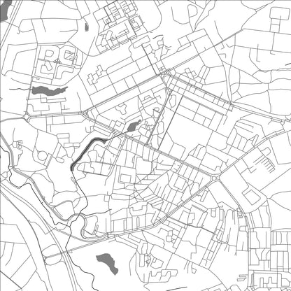 ROAD MAP OF VIDNOYE, RUSSIA BY MAPBAKES