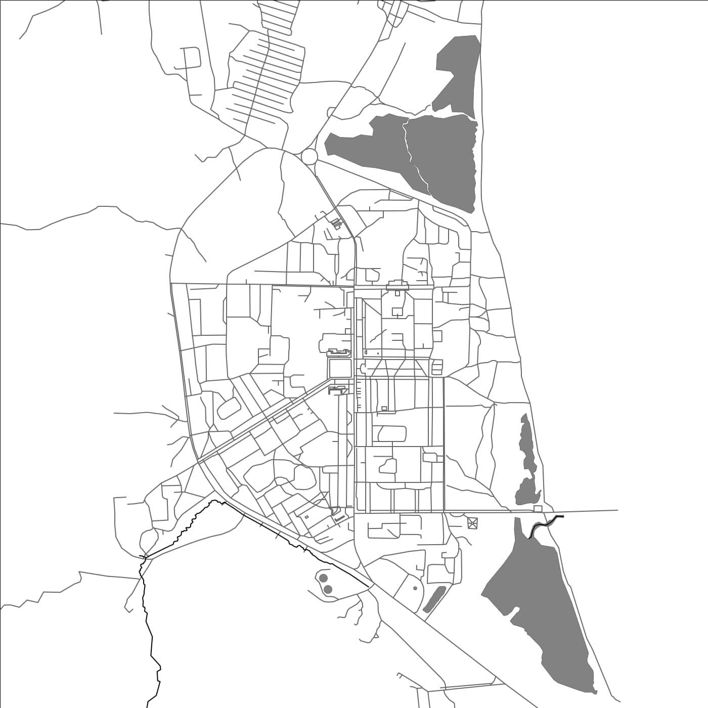 ROAD MAP OF VILYUCHINSK, RUSSIA BY MAPBAKES