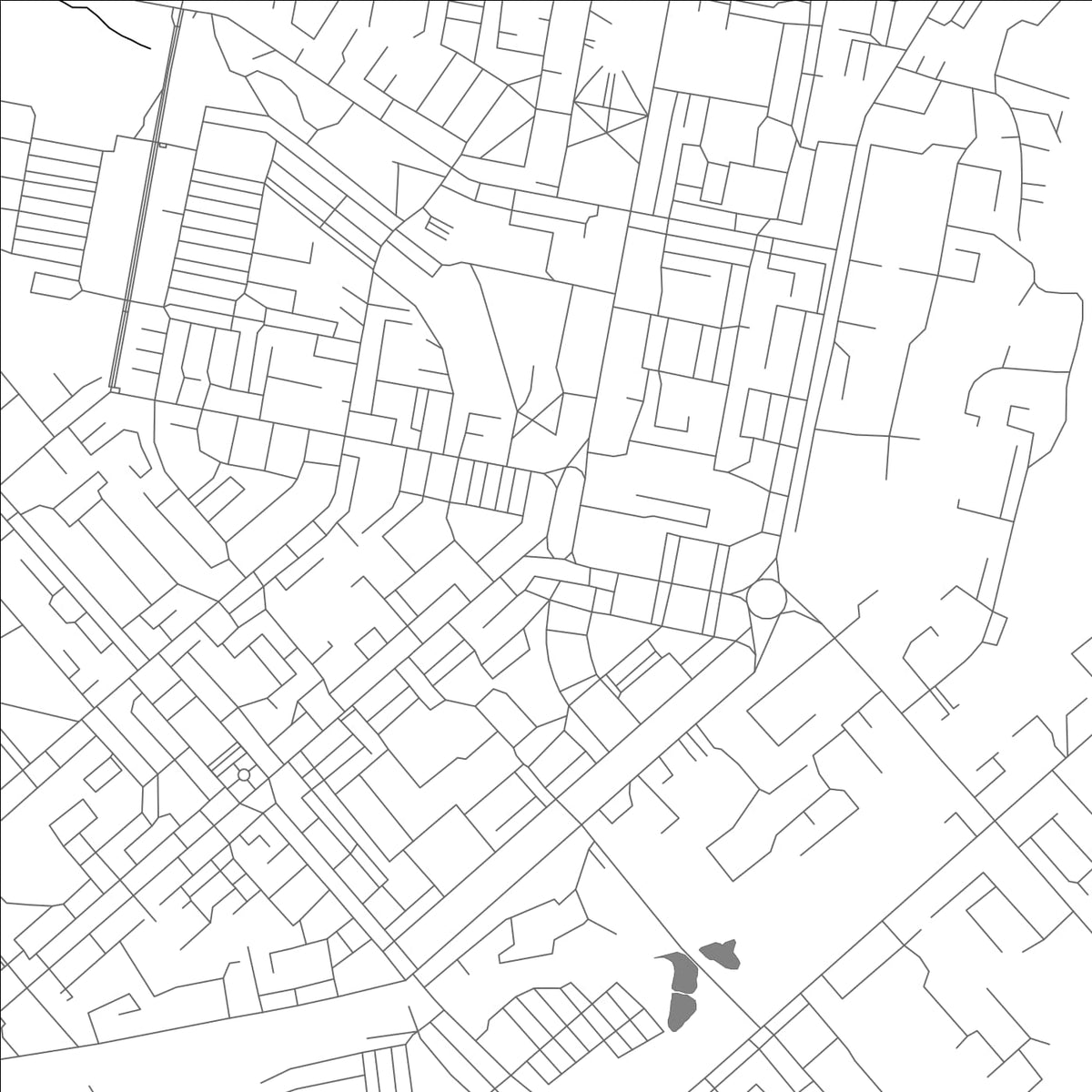ROAD MAP OF VORKUTA, RUSSIA BY MAPBAKES