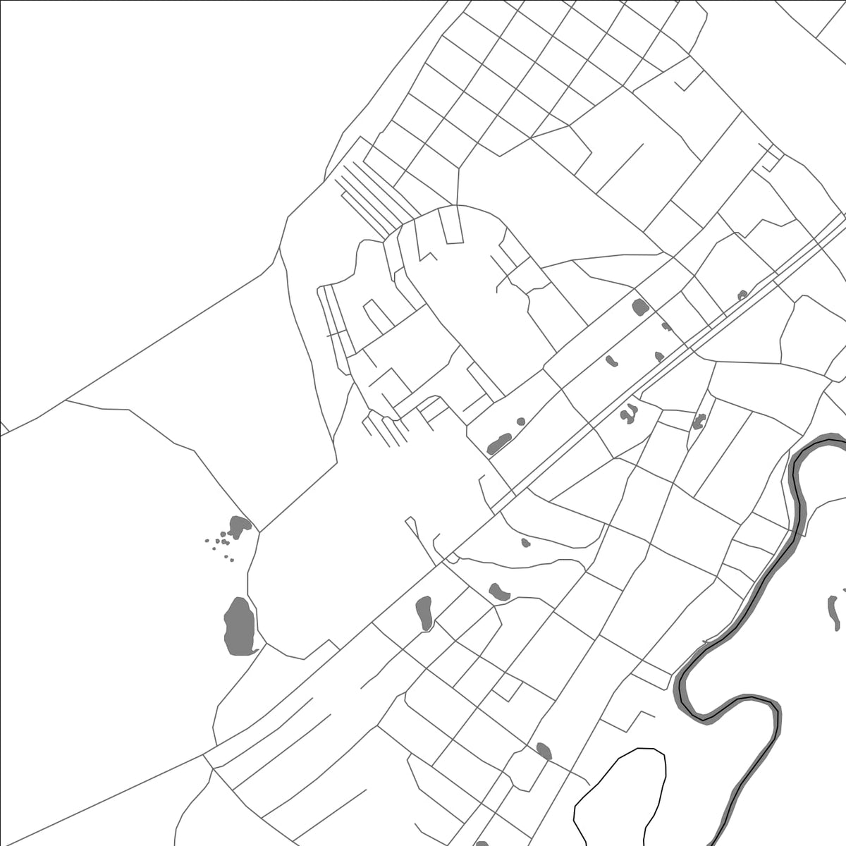 ROAD MAP OF VORSMA, RUSSIA BY MAPBAKES