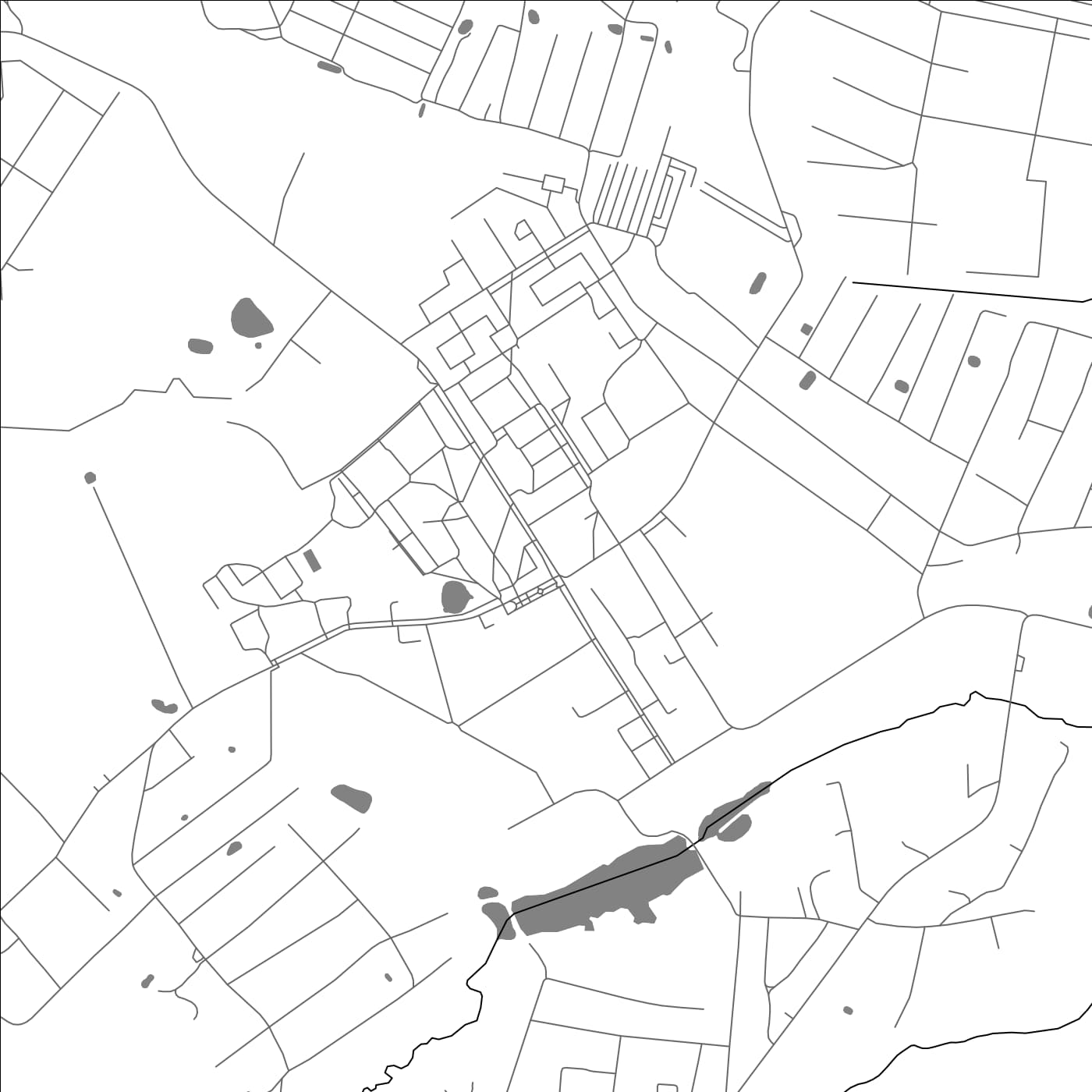 ROAD MAP OF VYSOKOVSK, RUSSIA BY MAPBAKES