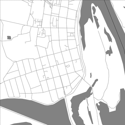 ROAD MAP OF YADRIN, RUSSIA BY MAPBAKES