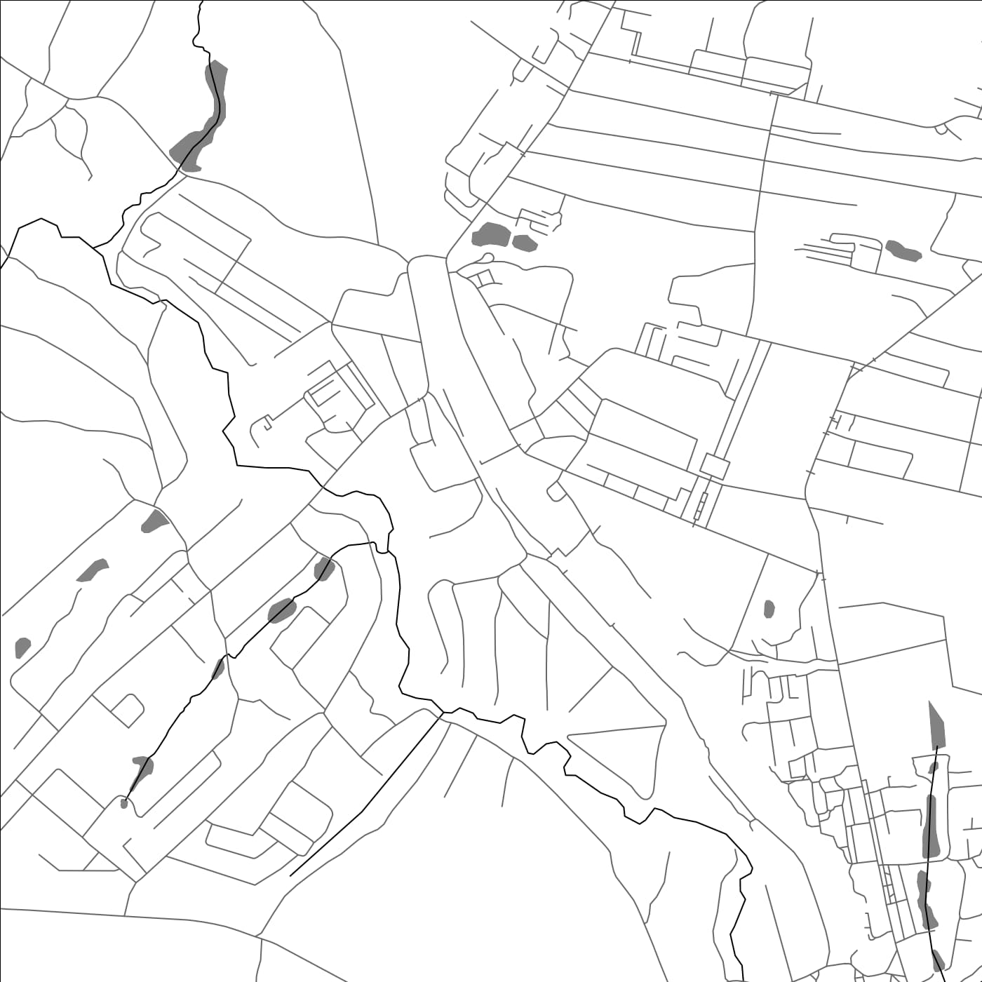 ROAD MAP OF YASNOGORSK, RUSSIA BY MAPBAKES